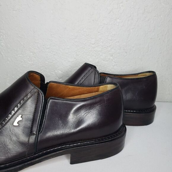 A. Testoni Slip on Loafers Casual Brown Leather Shoes UK 7 US 8 Made In ITALY main image 8